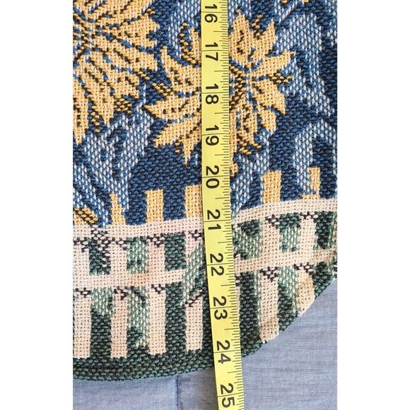 Vtg Sugar Street Weevers Knit Vest Lrg 100% Cotton Made USA Sunflowers Lady Bug - Picture 11 of 11